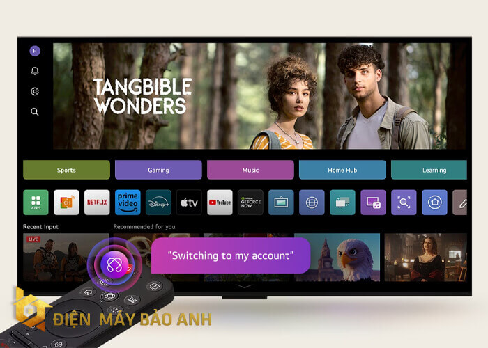 Tivi LG 50 inch 50UA7350 2025 sử dụng hệ điều hành WebOS 25
