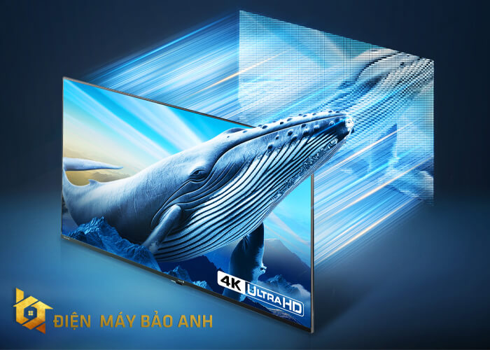 Tivi Casper 50 inch D50UGC620 Ultra HD 4K 2025 độ phân giải 4K