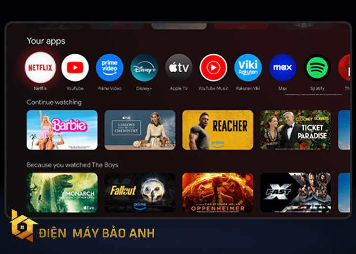 Tivi Xiaomi A 65 inch L65MB-ASEA sử dụng hệ điều hành Google TV